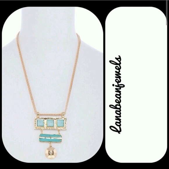 Gold statement necklace - Picture 1 of 1